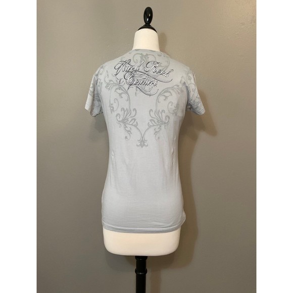 Women's Medium Grey Hard Rock Cafe T-Shirt Boston - Picture 3 of 6